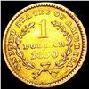 Image 2 : 1850 Rare Gold Dollar CLOSELY UNCIRCULATED
