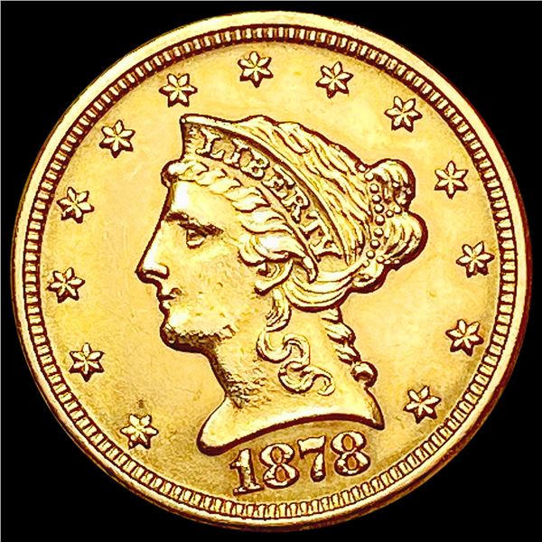 1878 $2.50 Gold Quarter Eagle UNCIRCULATED