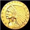 Image 1 : 1909 $2.50 Gold Quarter Eagle UNCIRCULATED