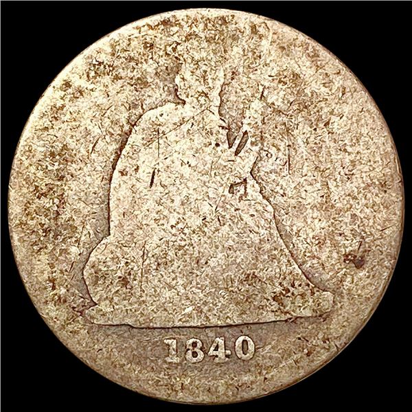 1840 Seated Liberty Quarter NICELY CIRCULATED