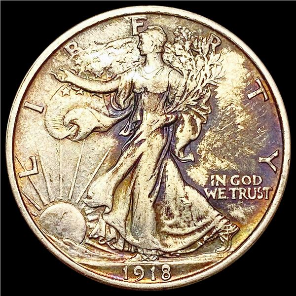 1918 Walking Liberty Half Dollar CLOSELY UNCIRCULATED