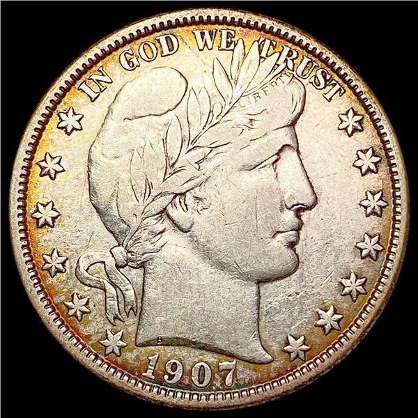 1907-O Barber Half Dollar CLOSELY UNCIRCULATED