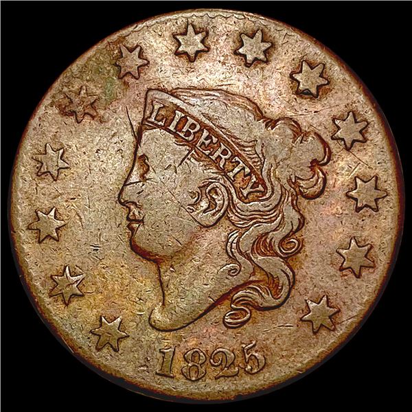 1825 Coronet Head Large Cent LIGHTLY CIRCULATED