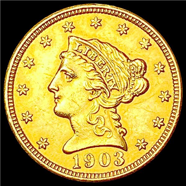 1903 $2.50 Gold Quarter Eagle CLOSELY UNCIRCULATED