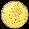 Image 1 : 1861 Rare Gold Dollar CLOSELY UNCIRCULATED