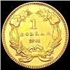 Image 2 : 1861 Rare Gold Dollar CLOSELY UNCIRCULATED
