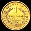 Image 2 : 1851 Rare Gold Dollar NICELY CIRCULATED