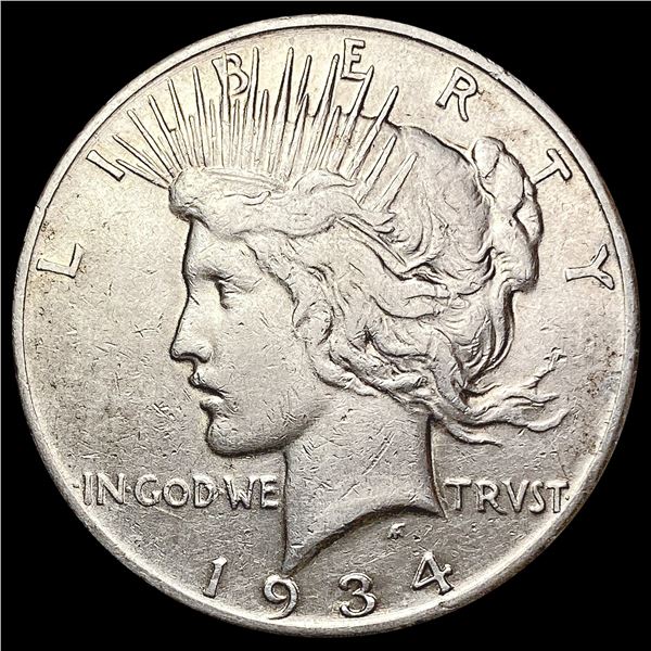1934-S Silver Peace Dollar CLOSELY UNCIRCULATED