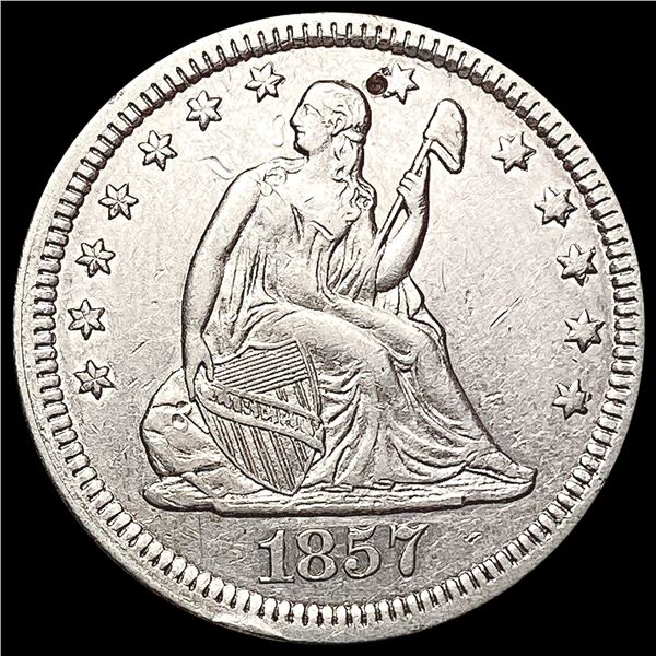 1857 Seated Liberty Quarter CLOSELY UNCIRCULATED