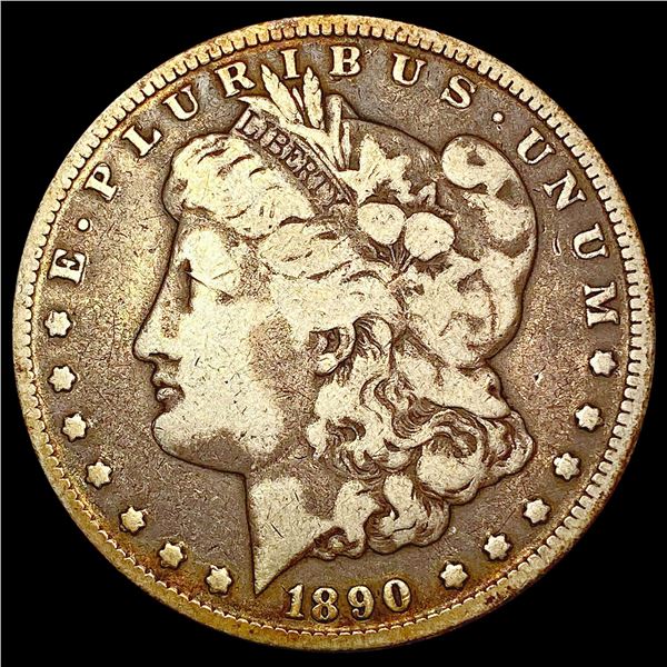 1890-CC Morgan Silver Dollar LIGHTLY CIRCULATED