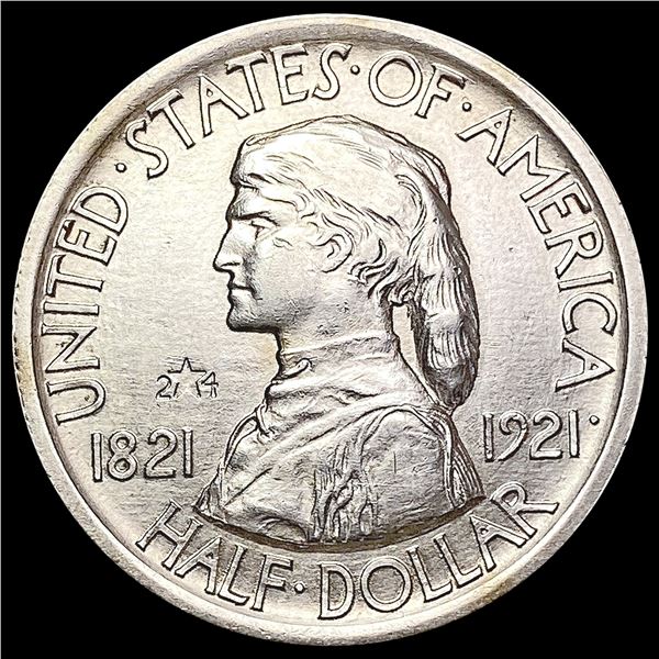 1921 2X4 Missouri Half Dollar CHOICE AU