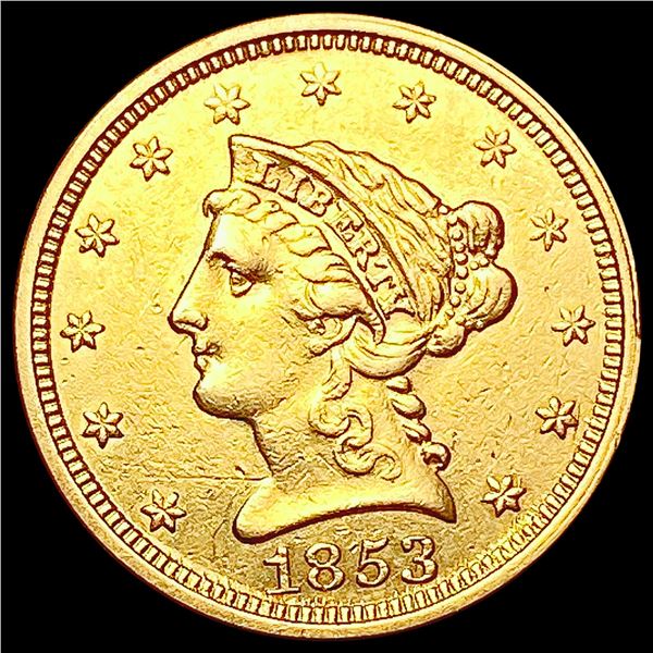 1853 $2.50 Gold Quarter Eagle UNCIRCULATED