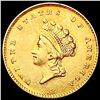 Image 1 : 1854 Ty2 Rare Gold Dollar CLOSELY UNCIRCULATED
