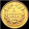 Image 2 : 1854 Ty2 Rare Gold Dollar CLOSELY UNCIRCULATED