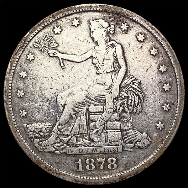 1878-S Silver Trade Dollar LIGHTLY CIRCULATED
