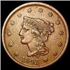 Image 1 : 1843 Small Letters Braided Hair Large Cent CLOSELY UNCIRCULATED