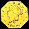 Image 1 : 1871 BG-768 Octagonal California Gold Quarter NEARLY UNCIRCULATED