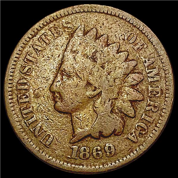 1869 Indian Head Cent LIGHTLY CIRCULATED