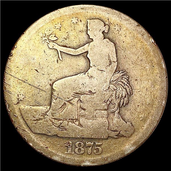 1875-S Silver Trade Dollar NICELY CIRCULATED