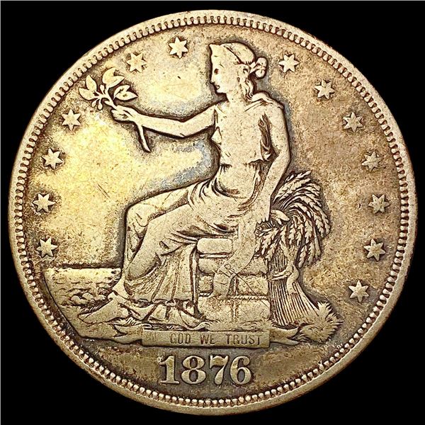 1876 Silver Trade Dollar NICELY CIRCULATED