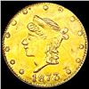 Image 1 : 1873 BG-842 Round California Gold Quarter CLOSELY UNCIRCULATED