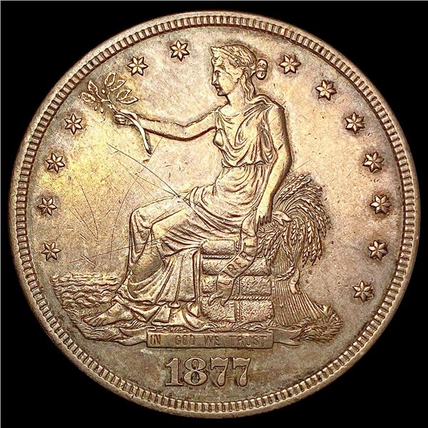 1877-S Silver Trade Dollar CLOSELY UNCIRCULATED