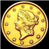 Image 1 : 1849-O Rare Gold Dollar CLOSELY UNCIRCULATED