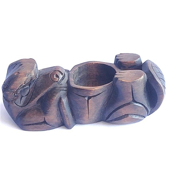 Beaver Carving Coast Salish A