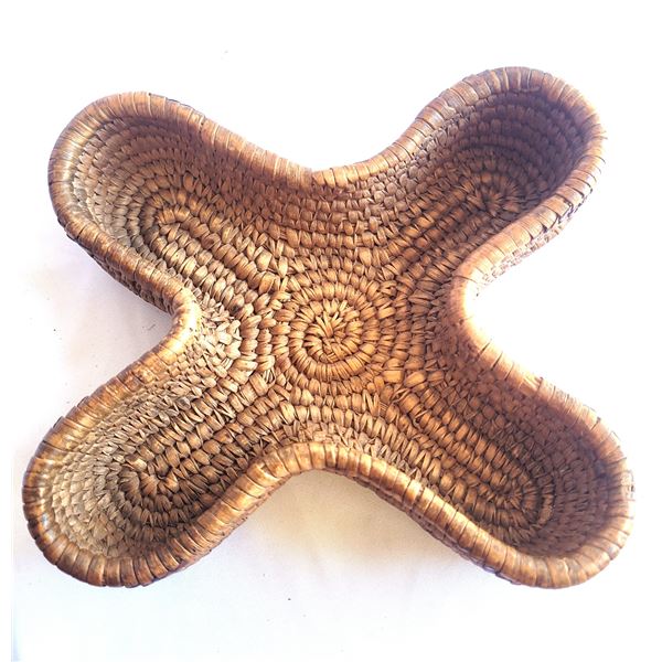 Rare Weaved Basket Coast Salish A