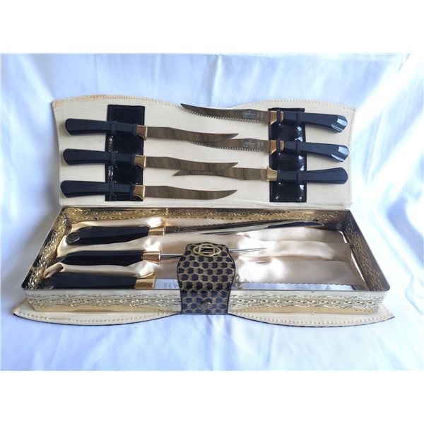 Golden Ebony Carving Set A