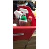 Image 2 : BUCKET AND BIN OF CLEANING SUPPLIES AND SWEEPER