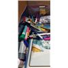 Image 2 : BOX OF CRAFT SUPPLIES