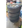 Image 1 : SET OF FOUR TIRES, 285/70/R17, FORD FIVE BOLT