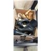 Image 1 : LOT OF 7 PAIRS OF HIGH HEEL SHOES AND BOOTS, ASSORTED SIZES AND ASSORTED AMAZON RETUN ITEMS