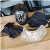 Image 1 : MOTORCYCLE HELMET WITH DUAL SHIELD, GLOVES AND REPLACEMENT VISOR