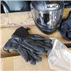 Image 2 : MOTORCYCLE HELMET WITH DUAL SHIELD, GLOVES AND REPLACEMENT VISOR