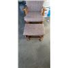 Image 2 : ROCKING CHAIR WITH MATCHING FOOTSTOOL