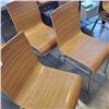 Image 2 : FOUR BENT WOOD CHAIRS