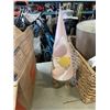 Image 3 : WICKER BASKETS, GNOME, PUZZLE AND A LAMP
