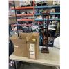 Image 1 : TWO BOXES OF CANDLES AND CANDLE STANDS