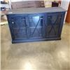 Image 1 : GLASS FRONT 3 DOOR CABINET