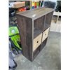 Image 2 : IKEA CUBBY SHELF WITH WICKER BASKETS