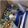 Image 2 : BOX FULL OF ASSORTED COSTUME AND ESTATE JEWELLERY