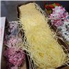 Image 3 : BOX OF HAWAIIAN GRASS SKIRTS, LEIS, AND ARTIFICIAL FLOWER ARRANGEMENTS