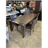 Image 2 : KITCHEN TABLE WITH LEAF AND 4 CHAIRS