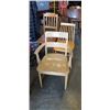 Image 1 : 3 WOODEN CHAIRS