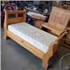 Image 1 : SINGLE SIZE BED FRAME WITH MATTRESS