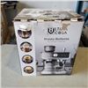 Image 2 : ULTIMA COSA PRESTO BOLLENTE ESPRESSO MACHINE W/ FROTHER AND COFFEE GRINDER - TESTED WORKING - RETAIL