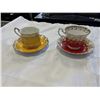 Image 2 : 4 ROYAL ALBERT TEA CUPS AND SAUCERS
