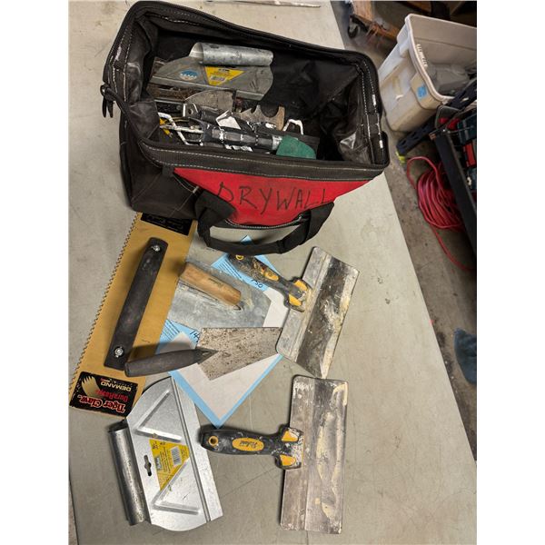 Drywall tools, and husky bag